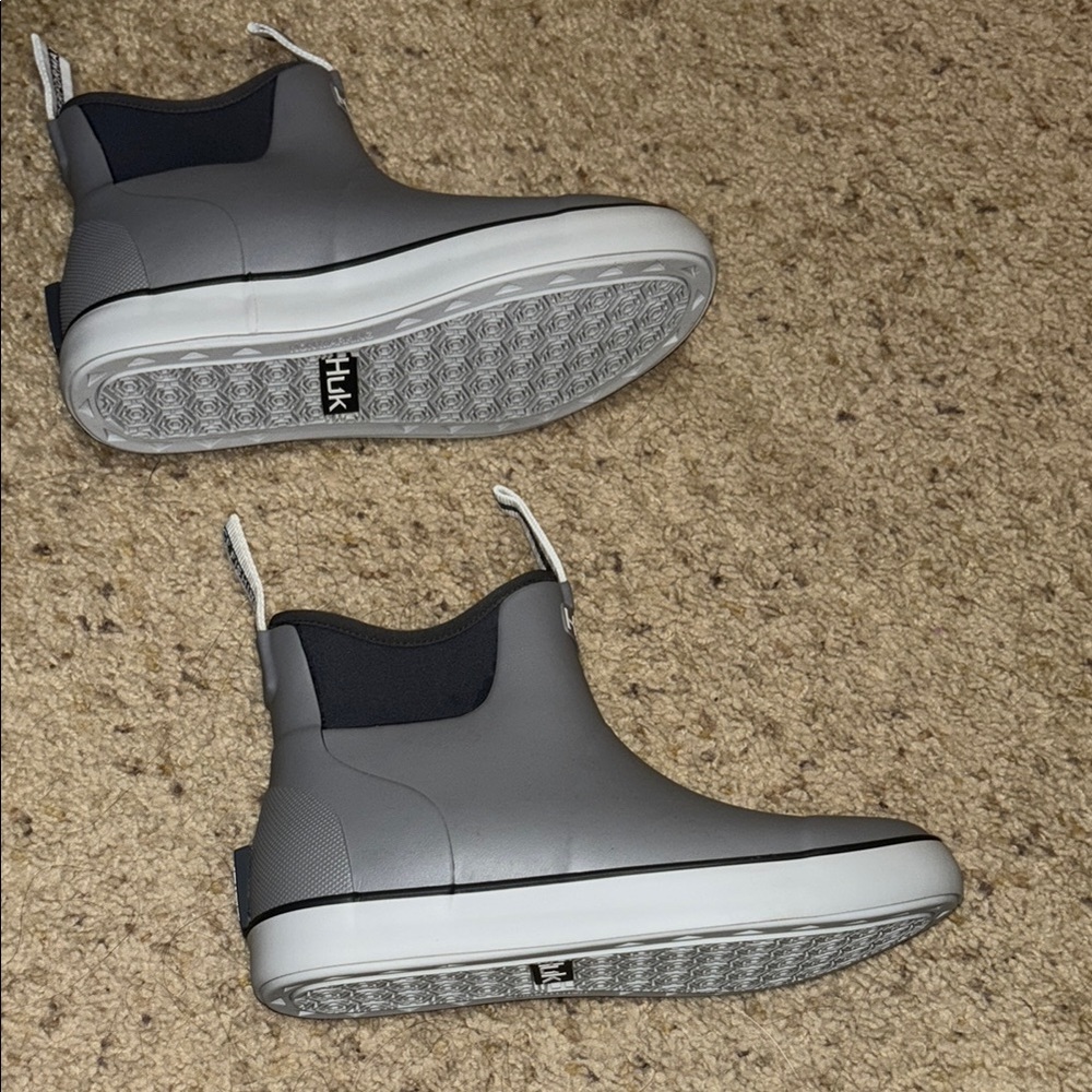 Gray Ankle Rain Boots
